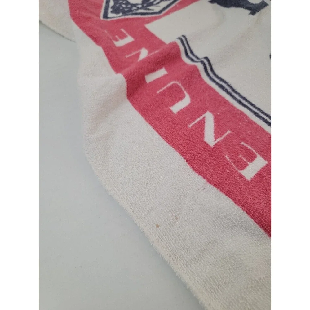 Vintage Budweiser Bottle Label Beach Towel Retro Beer Logo 49x26 Cotton Brazil